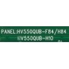 T-CON PARA TV SKYWORTH ((ANDROID)) / NUMERO DE PARTE N4TB550UHD / N4TB550UHDF12_B0 / HV550QUB-F12 / HV550QUB-F84/H84 / HV550QUB-H10 / E365101 / PANEL RDL550WY (BD0-200) / MODELO 55UC6200